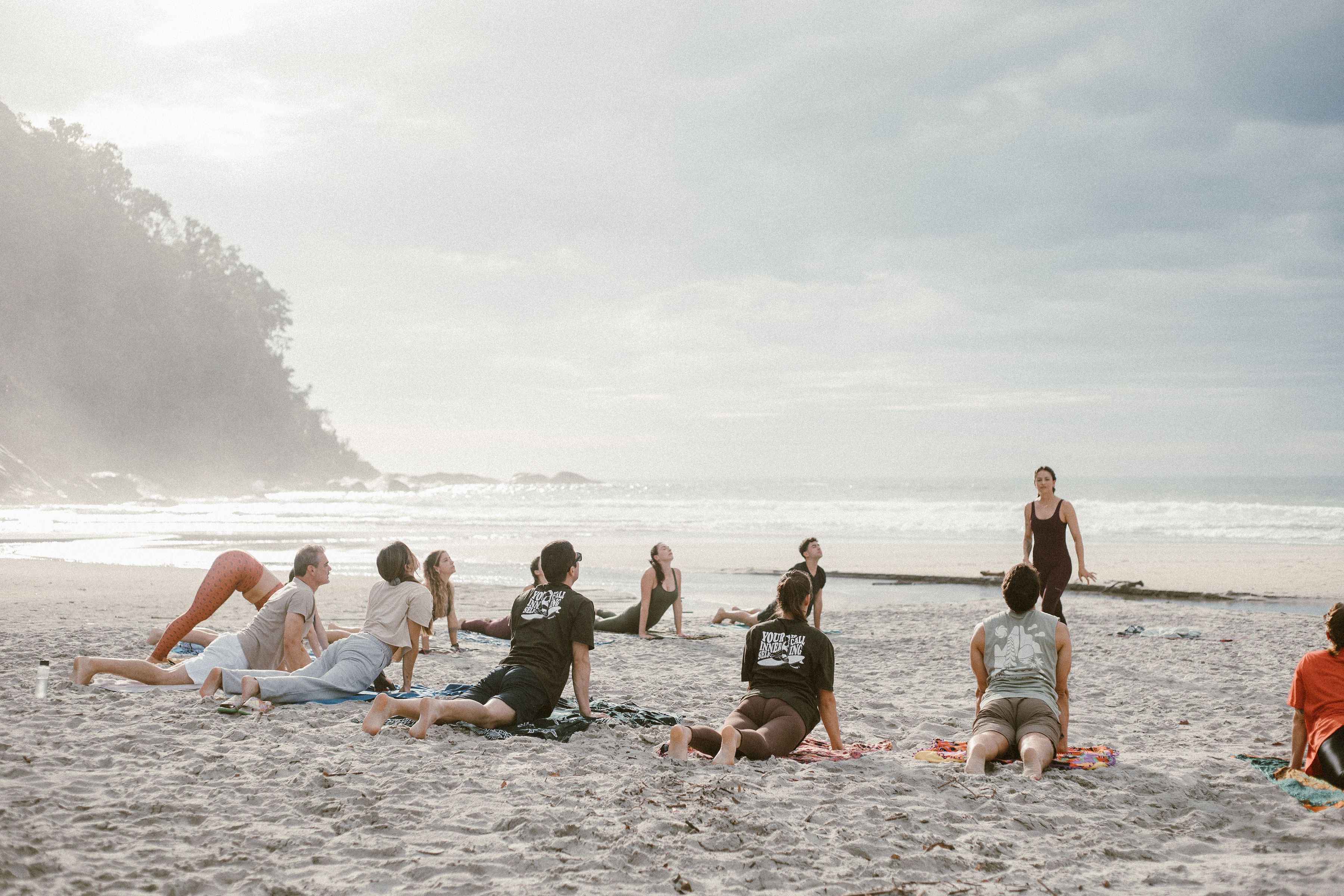 Myself LAB, yoga na praia